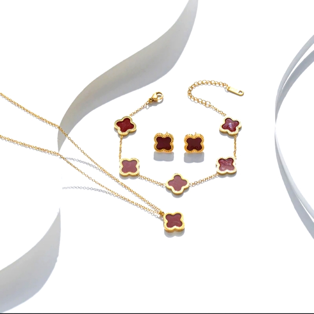 18kgp Flower 3pcs Set
